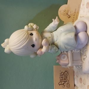 Precious Moments, Tell it to Jesus figurine in box with paperwork.